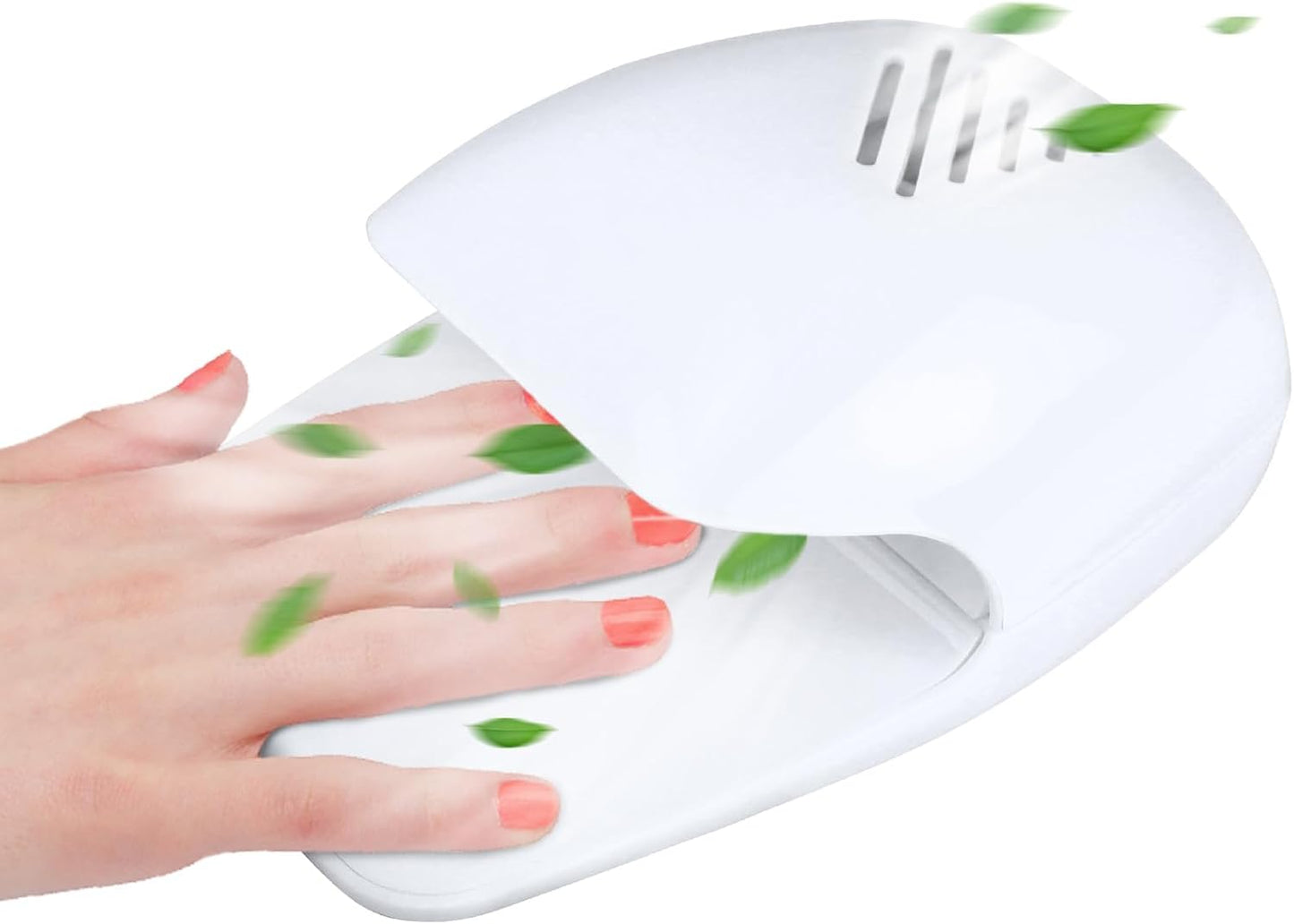 Nail Fan Dryer for Regular Nail Polish, Portable Nail Dryer Nail Art Polish Machine Quick Dry Nail Polish Gel Nail Dryer Blower for Fingernail Toenail, Portable Fans Battery Operated