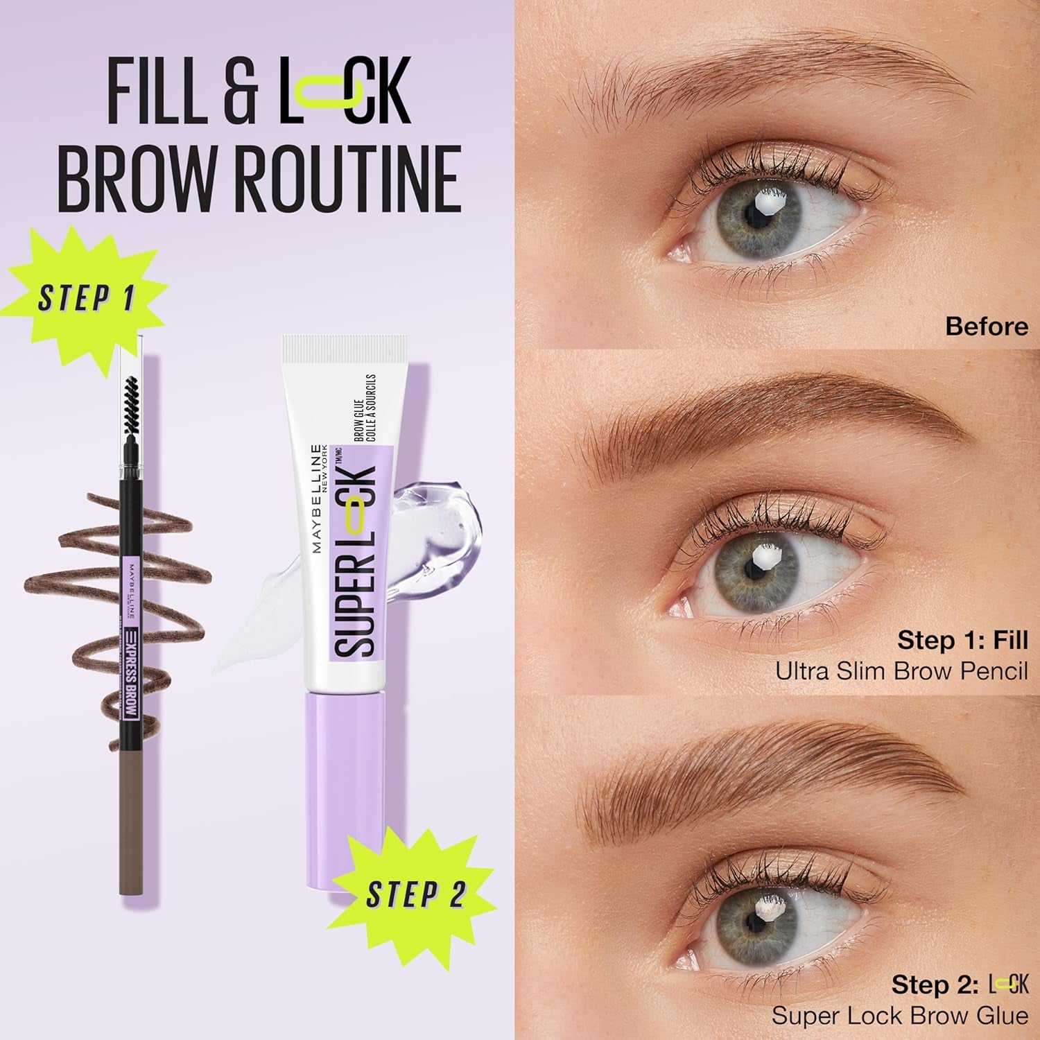 New York Brow Ultra Slim Defining Eyebrow Pencil, Soft Brown, 0.003 Oz (Packaging May Vary)